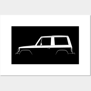 Mitsubishi Pajero (1982) Silhouette Posters and Art